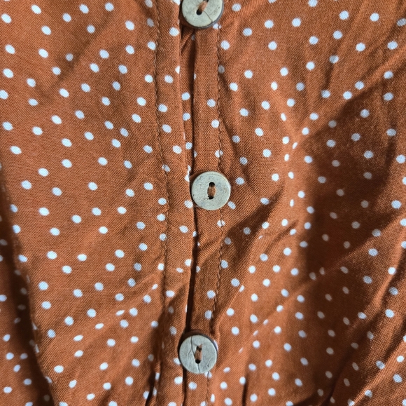 Burnt Orange Casual Top - Picture 2 of 3